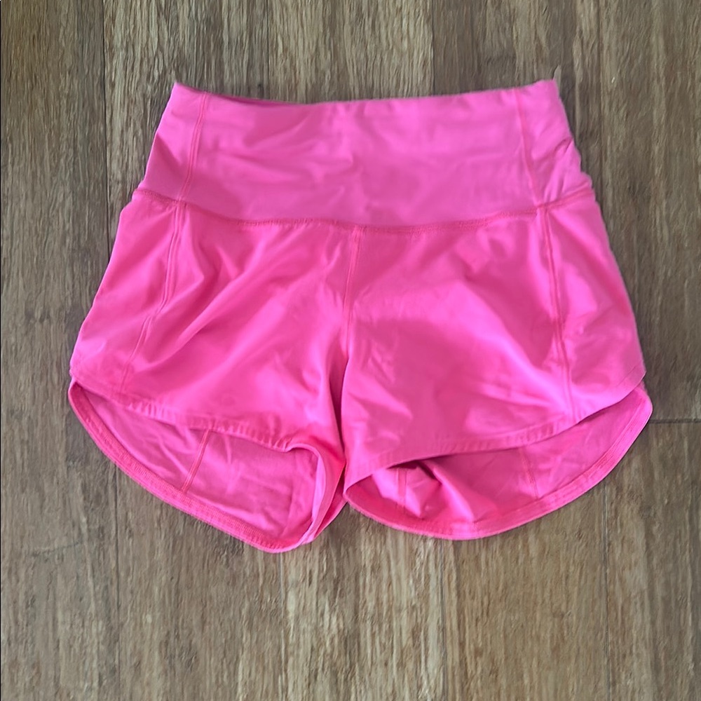 Lululemon 4" Pink Athletic Shorts - Size 2
